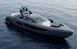 اتومبیلی لامبورگینی و گروه دریایی ایتالیا از قایق تفریحی جدید تکنومار برای لامبورگینی 101FT رونمایی کردن